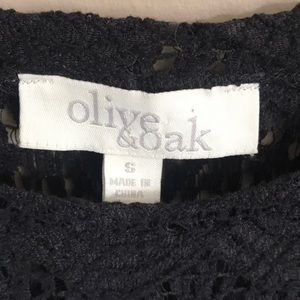 Olive & Oak Tops - Olive & Oak Black Crochet Tee Olive & Oak Tops - Olive & Oak Black Crochet Tee